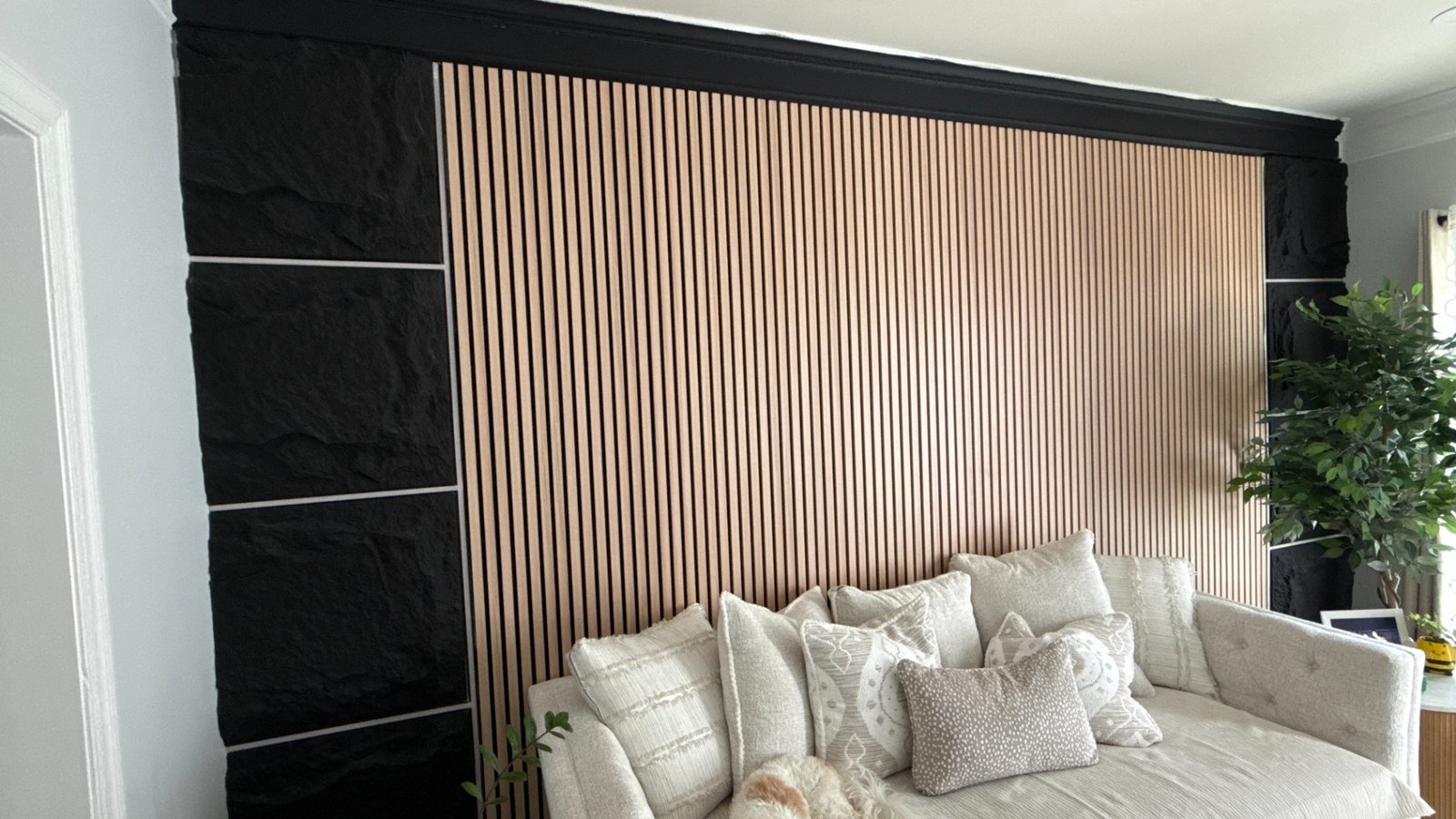 Finished interior feature wall by Ravenstone